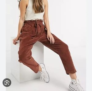 FREE PEOPLE Margate Corduroy Paperbag TrousersSize XS